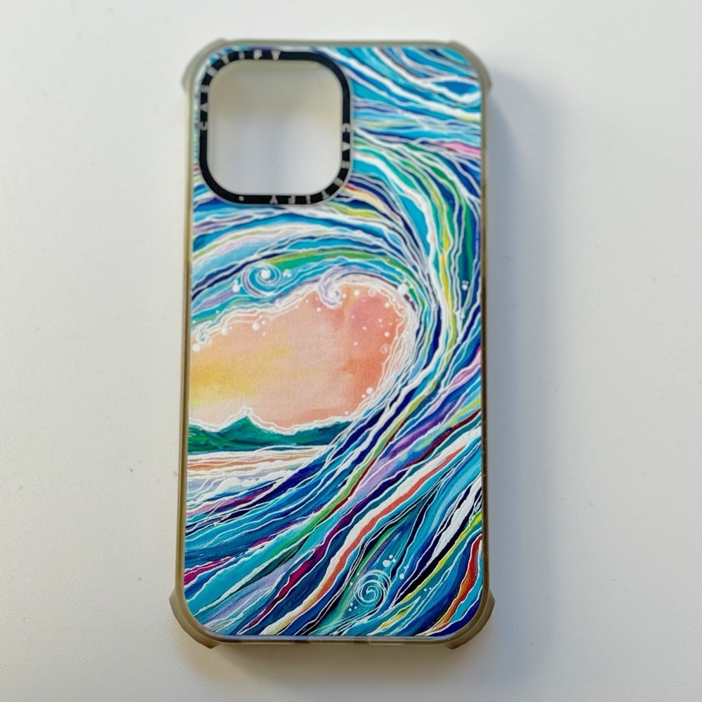 Casetify Ultra Impact iPhone 13 Pro Max Case Koru by Ann Upton waves beachy